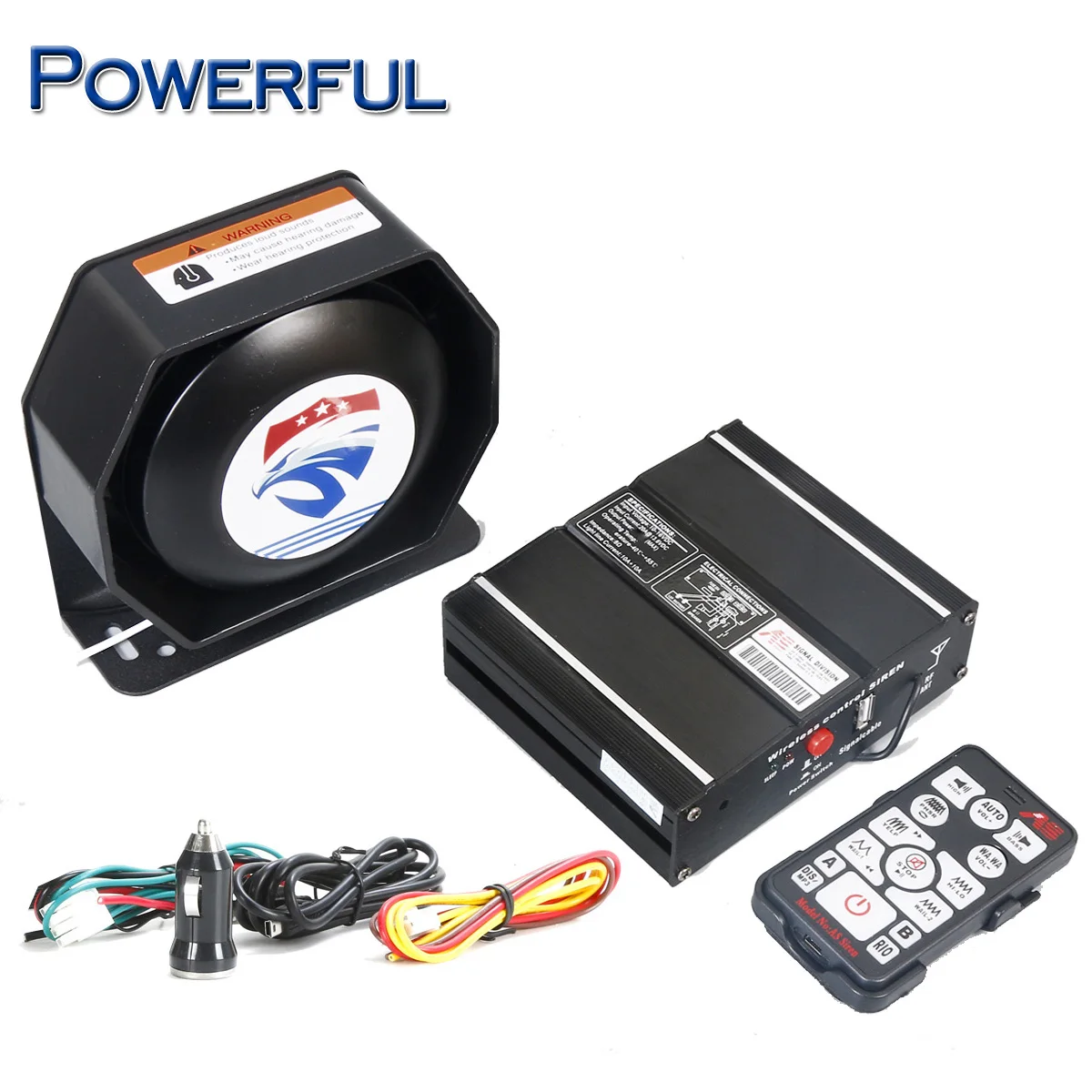 400W Car Wireless Emergency Siren Car Warning Alarm Police Siren 12V 15 tones Amplifier, With 2 light Switches Plug
400W Car Wireless Emergency Siren Car Warning Alarm Police Siren 12V 15 tones Amplifier, With 2 light Switches Plug