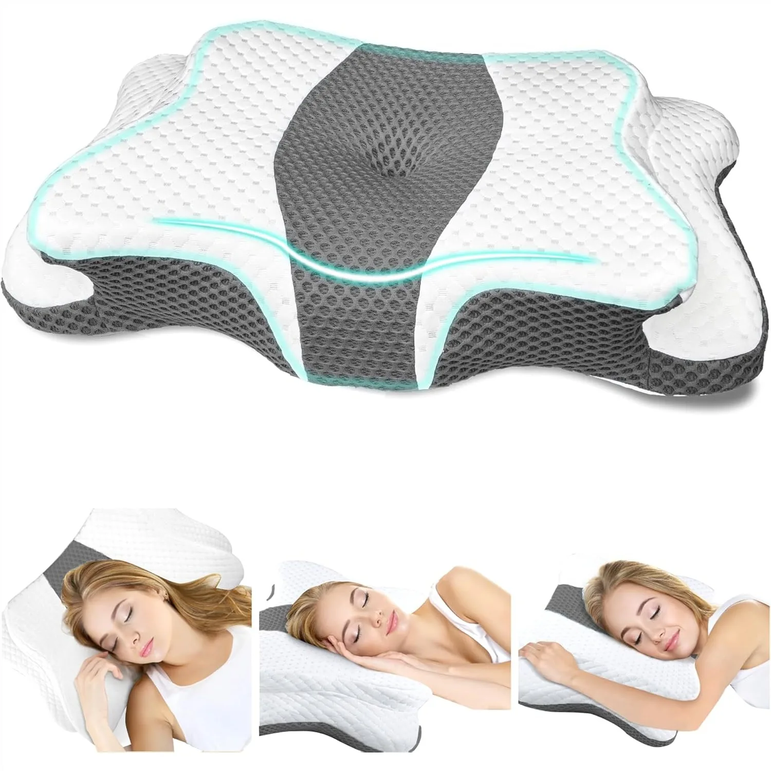 Memory Foam Pillows, Ergonomic Contour Bed Pillow for Neck and Shoulder Support, Soft for Side Sleepers and Back Sleepers, Queen
Memory Foam Pillows, Ergonomic Contour Bed Pillow for Neck and Shoulder Support, Soft for Side Sleepers and Back Sleepers, Queen