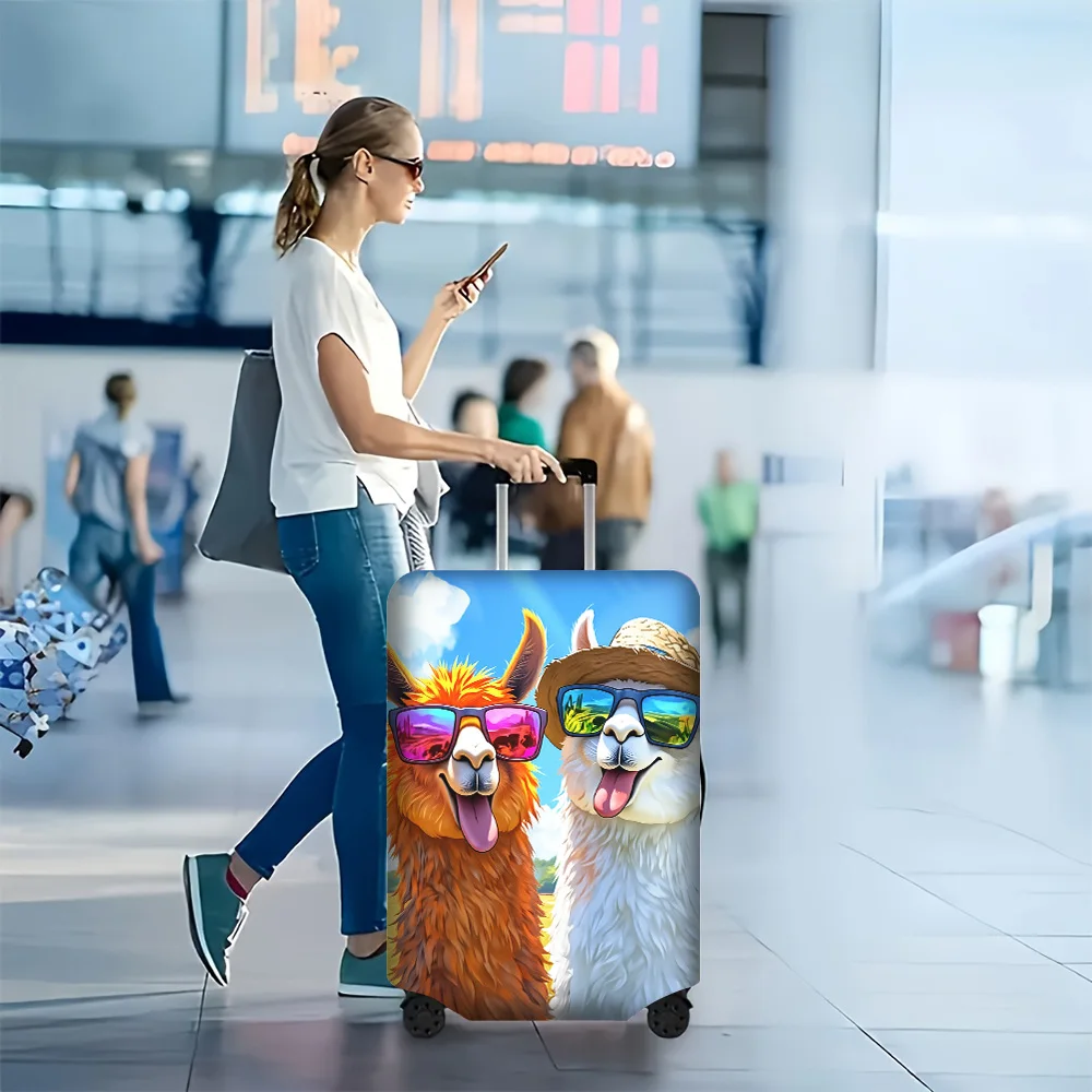 1PC cheerful alpaca-print luggage cover, fits suitcases 18–32 inches in size; a dust-proof and stretchy travel accessory
1PC cheerful alpaca-print luggage cover, fits suitcases 18–32 inches in size; a dust-proof and stretchy travel accessory
