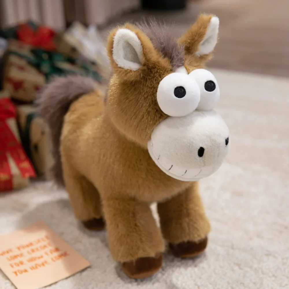 Cuddly Soft Standing Horse Big Eyeball Machine Washable Pony Non-Slip Bottom Cute Design Stuffed Christmas Gift
Cuddly Soft Standing Horse Big Eyeball Machine Washable Pony Non-Slip Bottom Cute Design Stuffed Christmas Gift