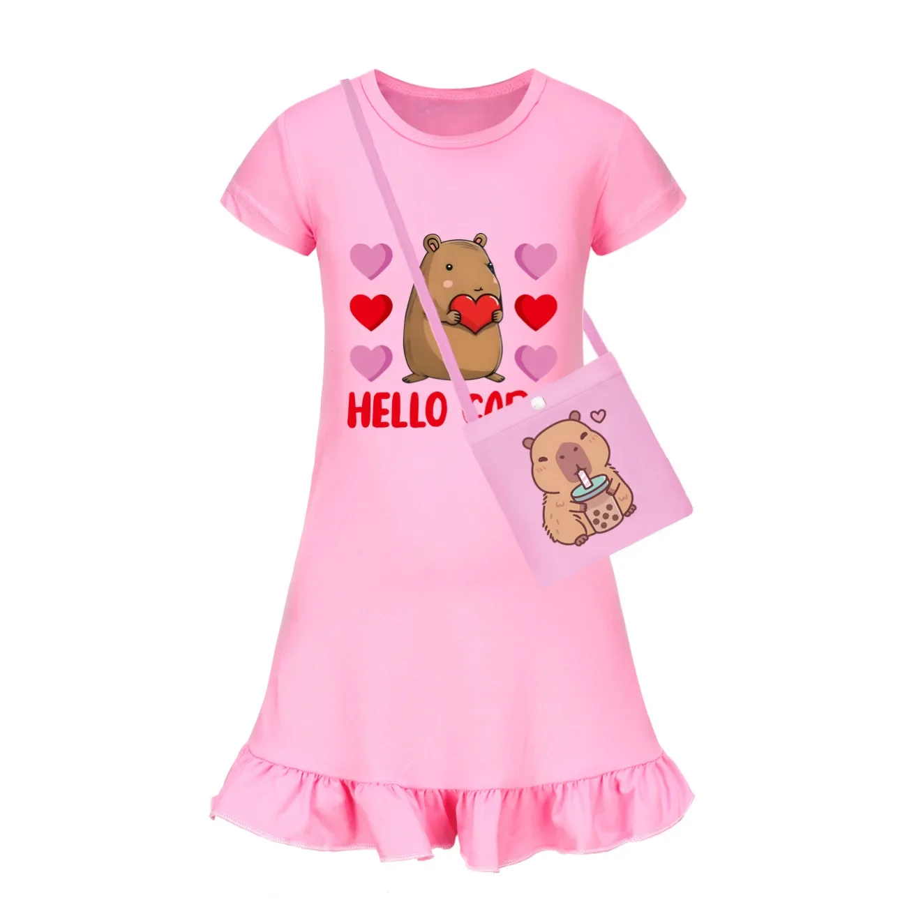 Copybara Costume Kids Cute Capivara Dress Baby Girls 2025 Summer Nightgowns Children Short Sleeve Casual Dresses Girl Slepdress
Copybara Costume Kids Cute Capivara Dress Baby Girls 2025 Summer Nightgowns Children Short Sleeve Casual Dresses Girl Slepdress