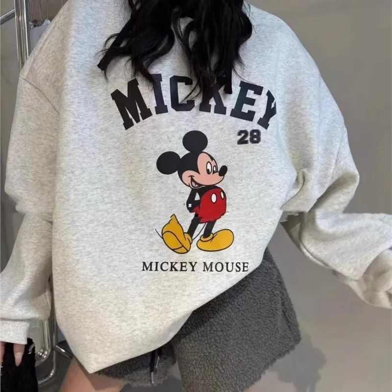 Женские толстовки с Микки Маусом Disney, толстовка унисекс для пар, пуловер, осень-зима, хлопковая толстовка большого размера, одежда
Женские толстовки с Микки Маусом Disney, толстовка унисекс для пар, пуловер, осень-зима, хлопковая толстовка большого размера, одежда