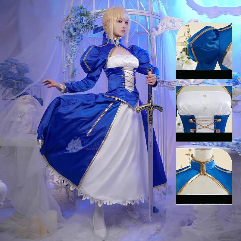 Аниме Altria Pendragon Saber Косплей Fate/stay night Костюм Женское облегающее платье с длинными рукавами Хэллоуин Карнавальная праздничная одежда
Аниме Altria Pendragon Saber Косплей Fate/stay night Костюм Женское облегающее платье с длинными рукавами Хэллоуин Карнавальная праздничная одежда