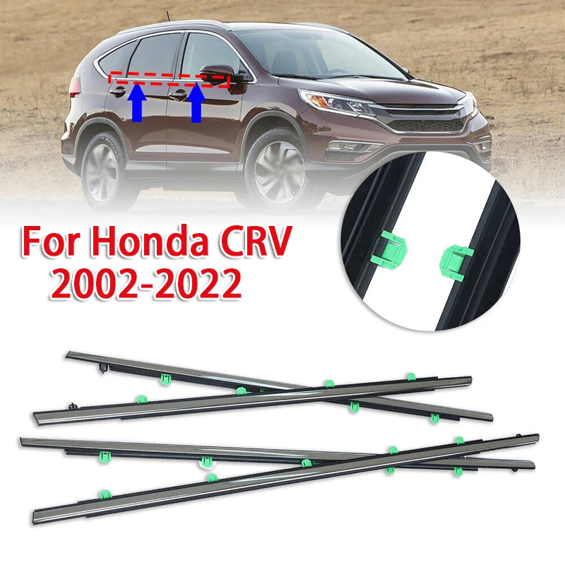 4pcs Car Window Weatherstrips Window Moulding Trim for Honda CRV 2002-2022
4pcs Car Window Weatherstrips Window Moulding Trim for Honda CRV 2002-2022