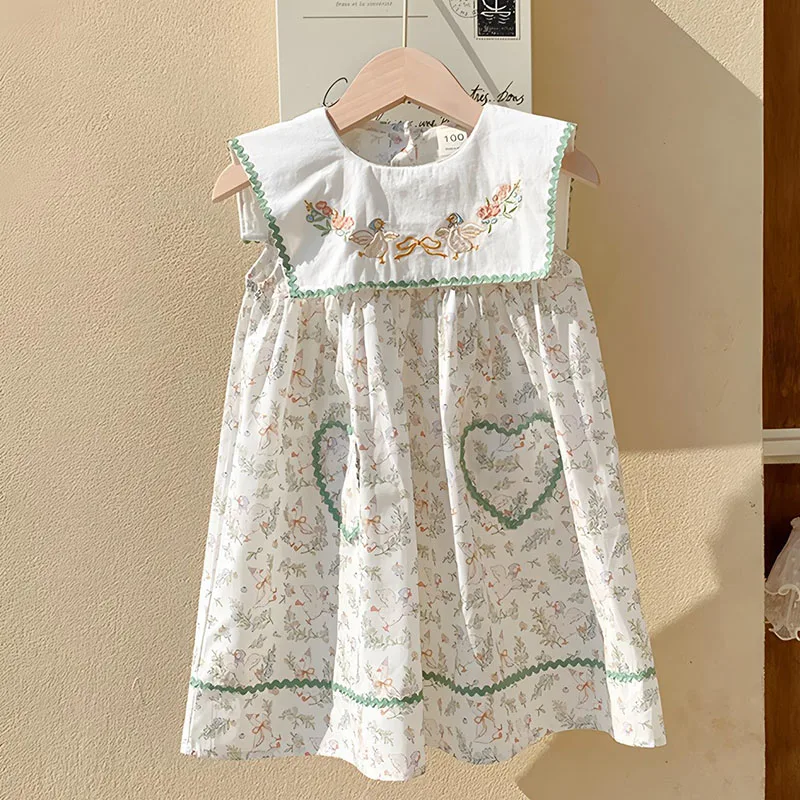 2025 New Summer Sister Dress 2-7Yrs Baby Girl Party Dress Sleeveless Cotton Embroidery Kids Princess Dresses Children Clothes
2025 New Summer Sister Dress 2-7Yrs Baby Girl Party Dress Sleeveless Cotton Embroidery Kids Princess Dresses Children Clothes