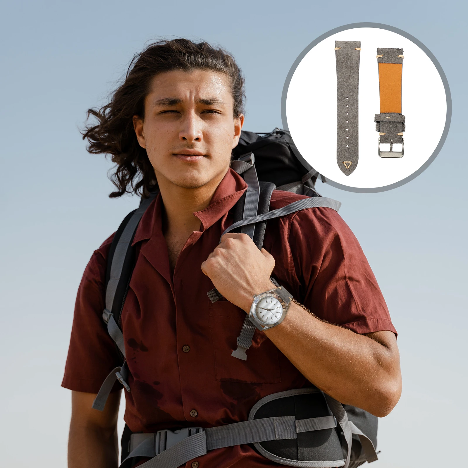 Watch B Adjustable Cowhide Replacement Strap for Men Wristwatch Belt Classic Retro Style Safe Skin Friendly Watch
Watch B Adjustable Cowhide Replacement Strap for Men Wristwatch Belt Classic Retro Style Safe Skin Friendly Watch