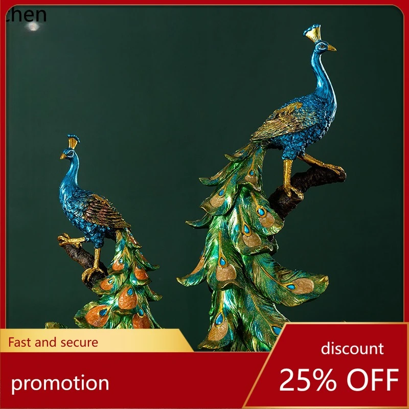 CZ Peacock Ornament Decorates Living Room Tabletop, Creative Resin Craft, Wholesale and Dropshipping Available
CZ Peacock Ornament Decorates Living Room Tabletop, Creative Resin Craft, Wholesale and Dropshipping Available