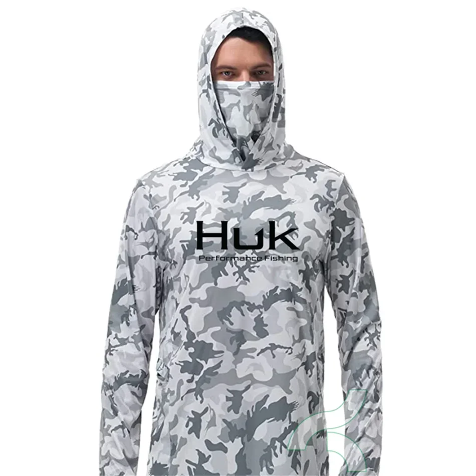 HUK Fishing Shirts UPF 50+ Face Cover Fishing Clothes Sun Uv Protection Camouflage Hoodie Men's Face Mask Jersey Camisa De Pesca
HUK Fishing Shirts UPF 50+ Face Cover Fishing Clothes Sun Uv Protection Camouflage Hoodie Men's Face Mask Jersey Camisa De Pesca