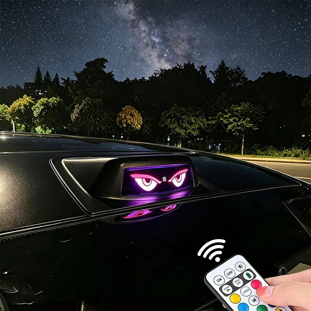 Wireless Solar Powered Roof Demon Eyes Light, Remote RGB Flashing Strobe Lamp Decorative Eyes Light for Truck SUV RV Jeep
Wireless Solar Powered Roof Demon Eyes Light, Remote RGB Flashing Strobe Lamp Decorative Eyes Light for Truck SUV RV Jeep