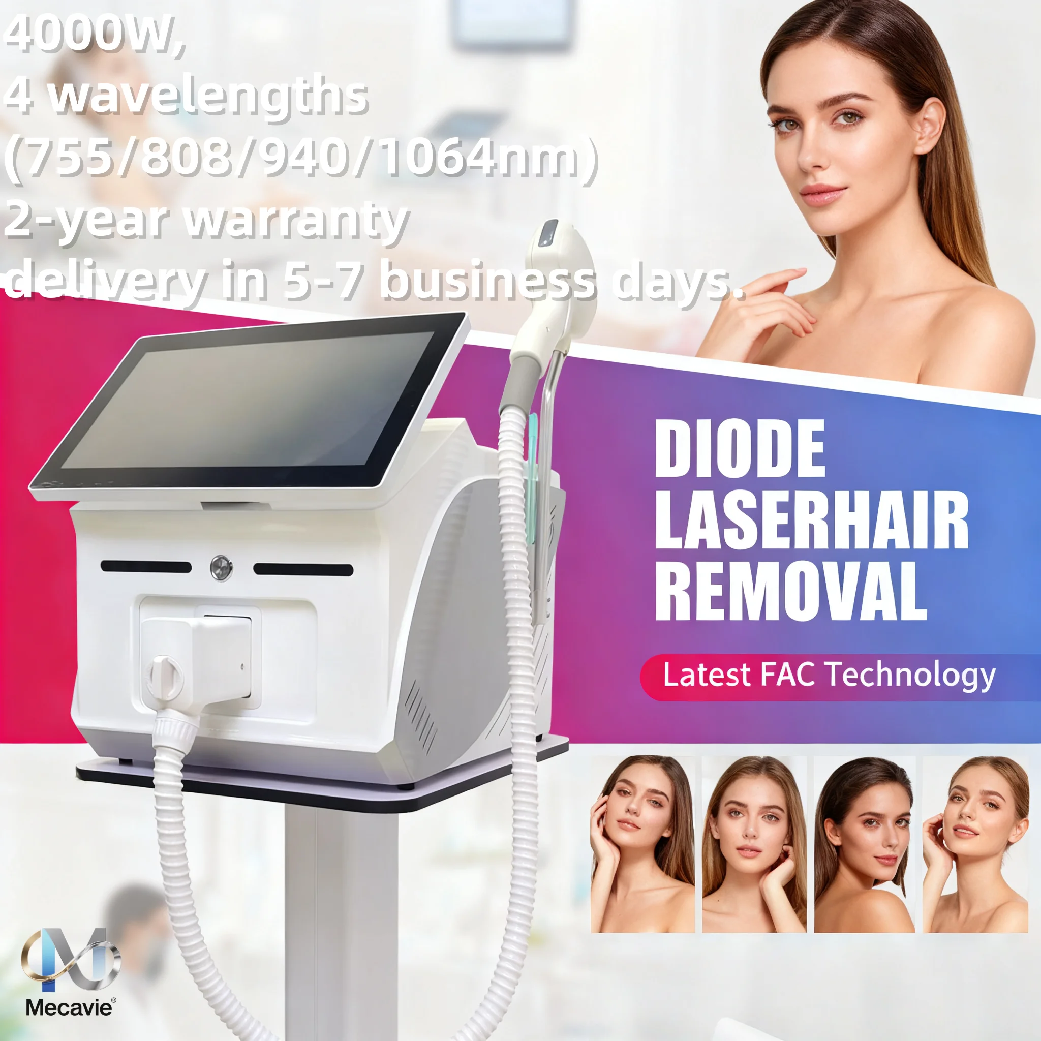 Профессиональный лазер 2026 года, 4000 Вт: 4-волновое охлаждение льдом для удаления волос (755-1064 нм), безболезненный диодный аппарат для перманентной эпиляции
Профессиональный лазер 2026 года, 4000 Вт: 4-волновое охлаждение льдом для удаления волос (755-1064 нм), безболезненный диодный аппарат для перманентной эпиляции