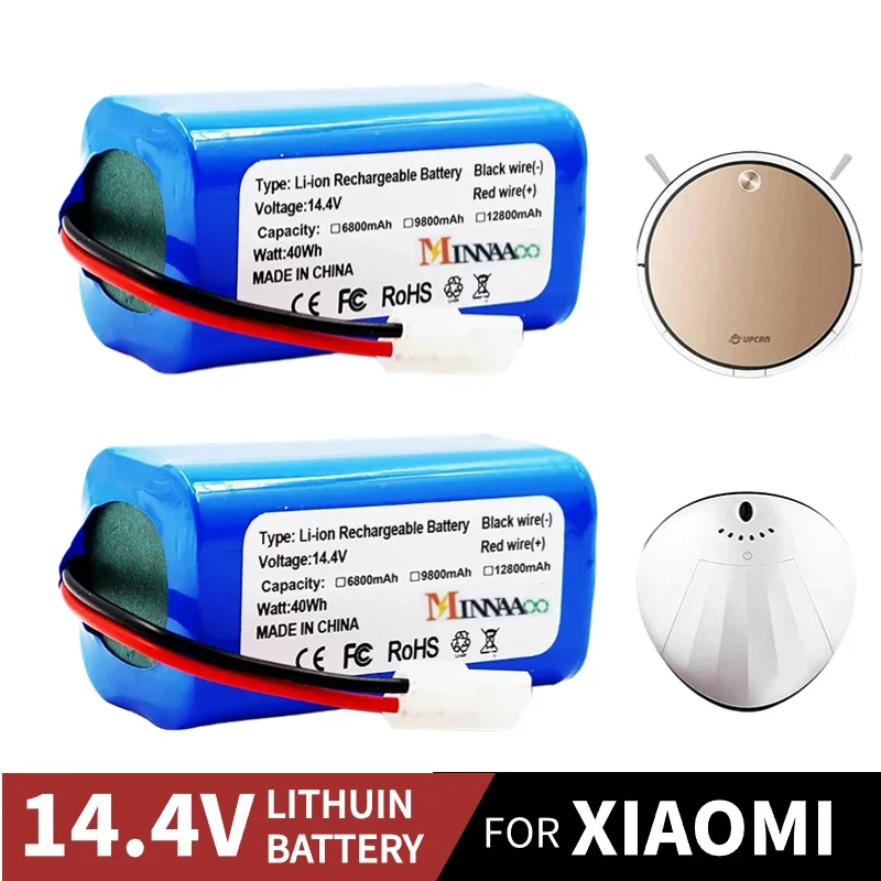 14.4V 12800mAh Li-ion Battery for Xiaomi G1 MI Robot Vacuum-Mop Essential MJSTG1 Robot Vacuum Cleaner 18650 Battery Pack
14.4V 12800mAh Li-ion Battery for Xiaomi G1 MI Robot Vacuum-Mop Essential MJSTG1 Robot Vacuum Cleaner 18650 Battery Pack