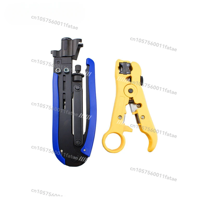 RG6/11 Coaxial Cable F-Head Crimping Clamp Stripper Network Tool Stripper Network Clamp Crimping Clamp Kit
RG6/11 Coaxial Cable F-Head Crimping Clamp Stripper Network Tool Stripper Network Clamp Crimping Clamp Kit