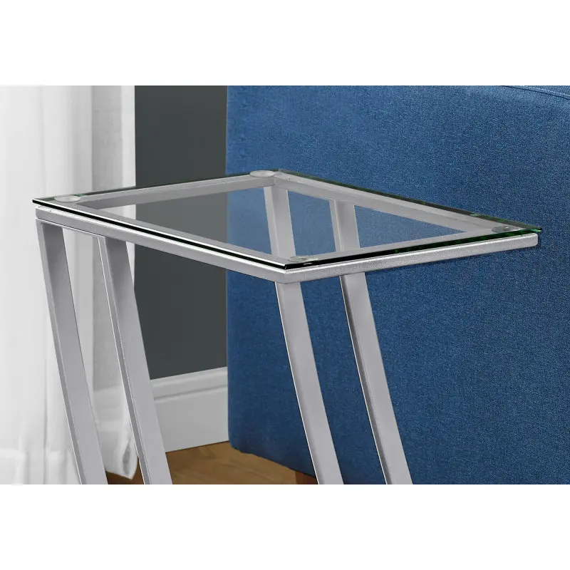 Accent Table, C-shaped, End, Side, Snack, Living Room, Bedroom, Tempered Glass, Grey Metal, Contemporary, Modern
Accent Table, C-shaped, End, Side, Snack, Living Room, Bedroom, Tempered Glass, Grey Metal, Contemporary, Modern