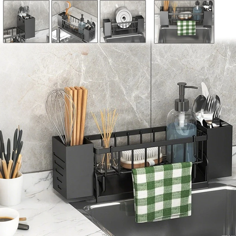 Plastic Selfdraining Sink Shelf Sink Cleaning Tool Storage Rack Kitchen Multifunctional Drain Rack for Sponge Cleanser Organizer
Plastic Selfdraining Sink Shelf Sink Cleaning Tool Storage Rack Kitchen Multifunctional Drain Rack for Sponge Cleanser Organizer