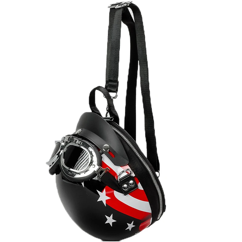 Helmet Shoulder Bags Fashion Women's Bag Creative Funny Crossbody Bag Cute Glasses Decoration Backpack High Quality Niche Design
Helmet Shoulder Bags Fashion Women's Bag Creative Funny Crossbody Bag Cute Glasses Decoration Backpack High Quality Niche Design
