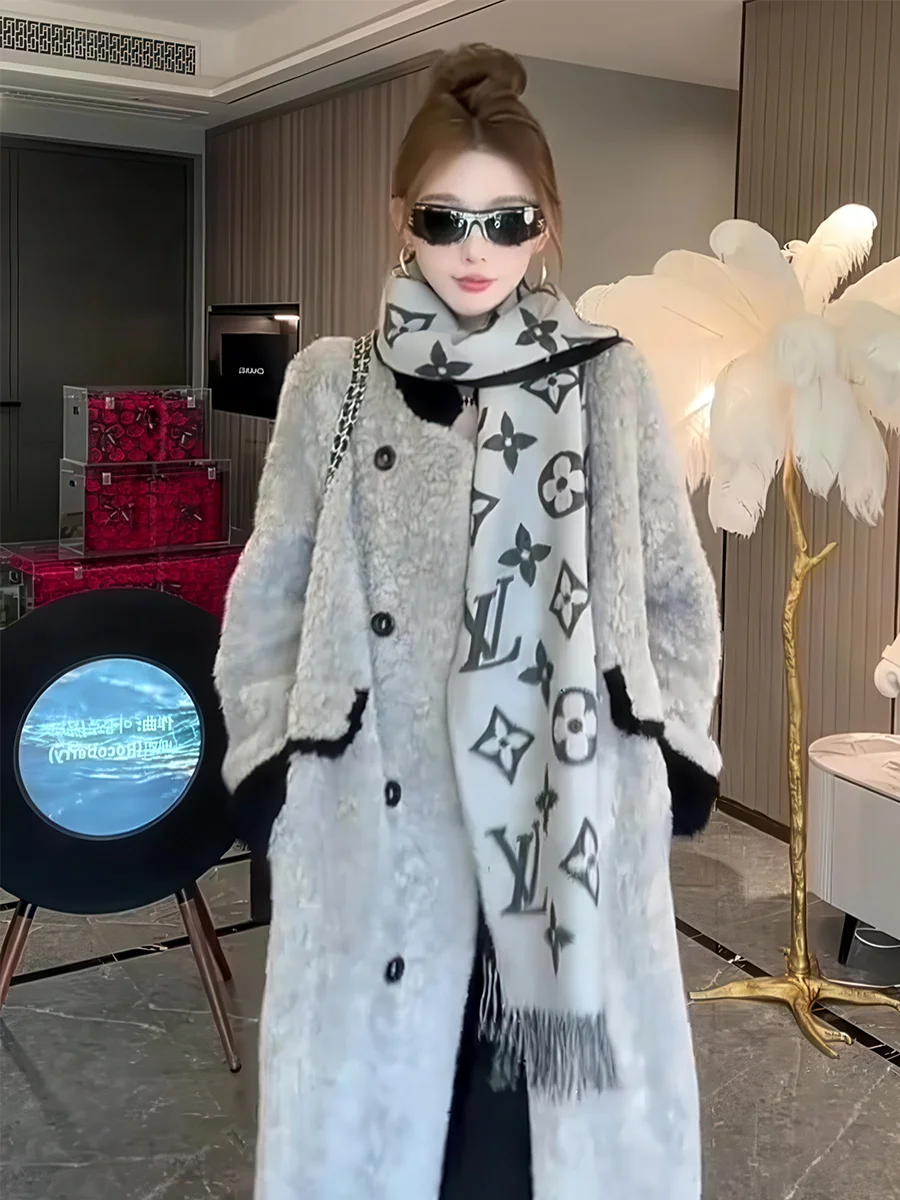 Thiened Long Over-Knee Women's Coat Autumn Winter Korean Sle Commute Plu Outerwear Warm Tasteful Commute Sle Coat
Thiened Long Over-Knee Women's Coat Autumn Winter Korean Sle Commute Plu Outerwear Warm Tasteful Commute Sle Coat