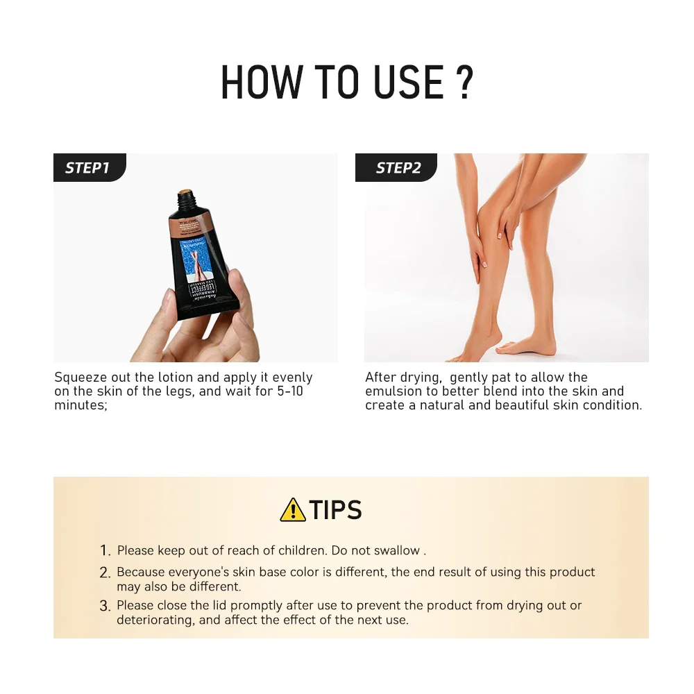 Body Foundation 30g Fake Lotion Leg Makeup Tan Cream Moisturizing Formula Even Skin Tone Natural Look Everyday Use 
Body Foundation 30g Fake Lotion Leg Makeup Tan Cream Moisturizing Formula Even Skin Tone Natural Look Everyday Use