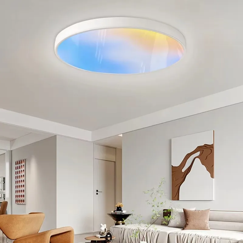 New Modern Bedroom Ambiance Smart WiFi APP Dimmable Eye protection Full Spectrum Blue Sky Sunset Ceiling LED Panel Light
New Modern Bedroom Ambiance Smart WiFi APP Dimmable Eye protection Full Spectrum Blue Sky Sunset Ceiling LED Panel Light