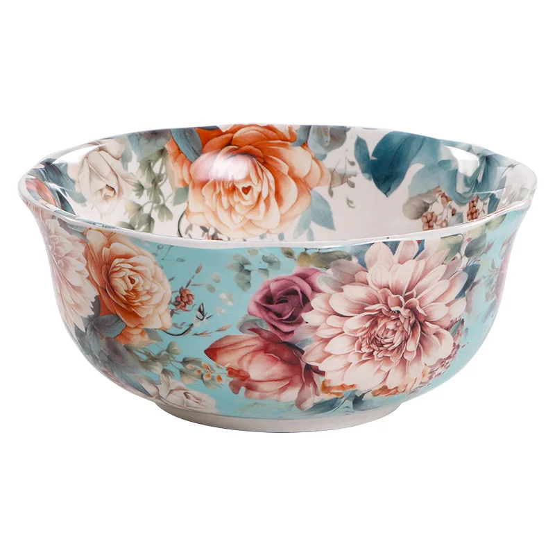 ceramic soup bowl - large, household rice bowl, underglaze decoration tableware
ceramic soup bowl - large, household rice bowl, underglaze decoration tableware