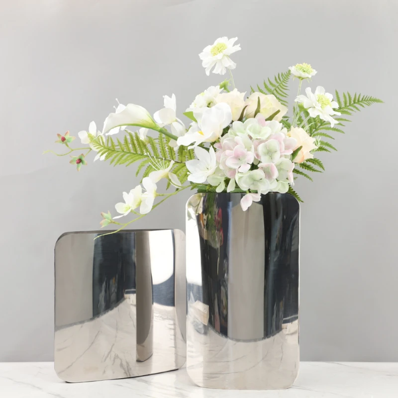 Nordic Modern Sliver Vase Metal Stainless Steel Dried Flowers Luxury Stand for Flowers Home Design Living Room Decoration Gift
Nordic Modern Sliver Vase Metal Stainless Steel Dried Flowers Luxury Stand for Flowers Home Design Living Room Decoration Gift