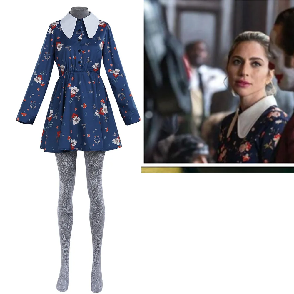 European And American Movie Clown 2cos Costume, Clown Female Floral Skirt Cosplay Movie Halloween Performance Costume
European And American Movie Clown 2cos Costume, Clown Female Floral Skirt Cosplay Movie Halloween Performance Costume