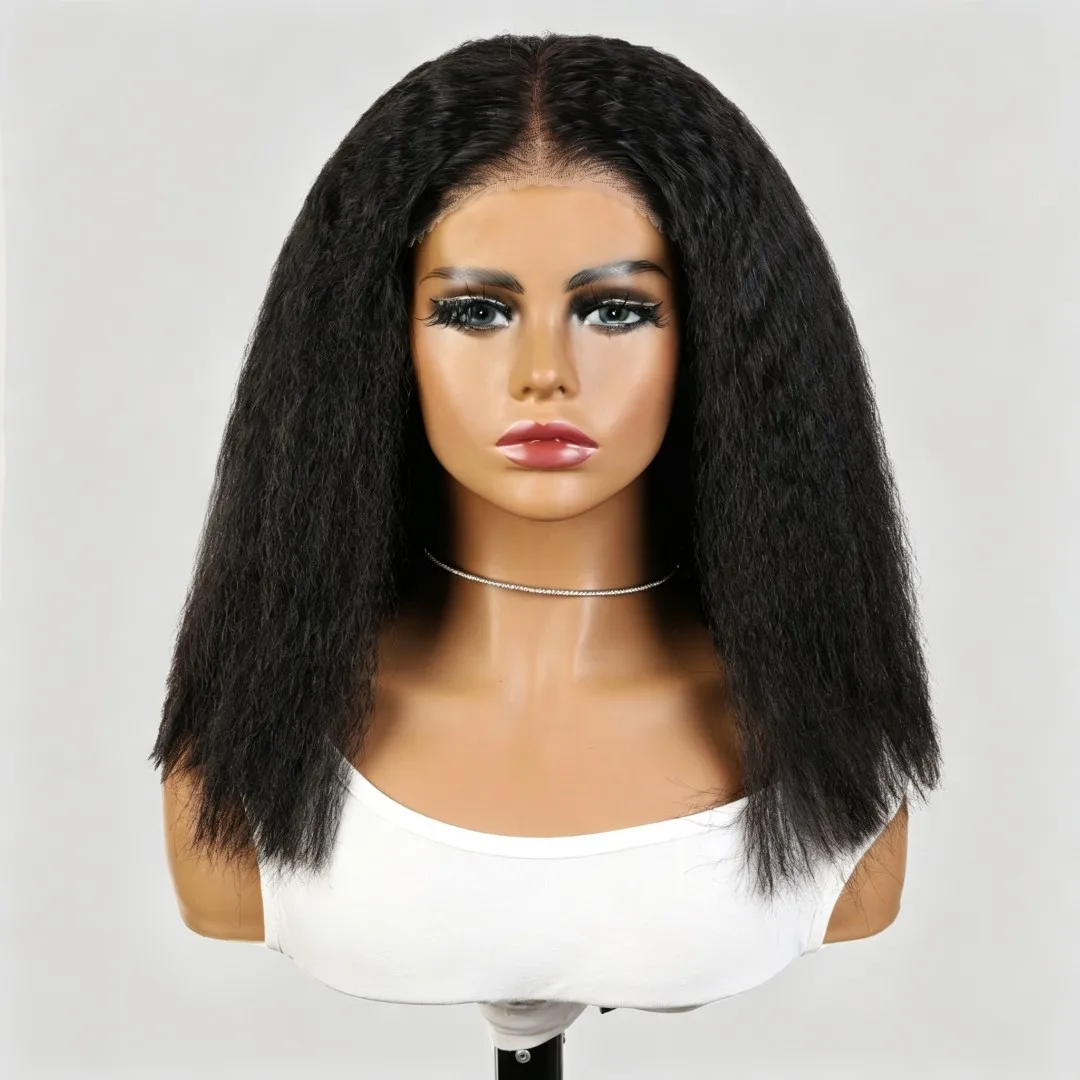 5x5 HD Lace Closure Yaki Straight Bob Wig, 100% Virgin Human Hair, Natural Hairline Can Be Dyed & Permed Wig for Black Women
5x5 HD Lace Closure Yaki Straight Bob Wig, 100% Virgin Human Hair, Natural Hairline Can Be Dyed & Permed Wig for Black Women