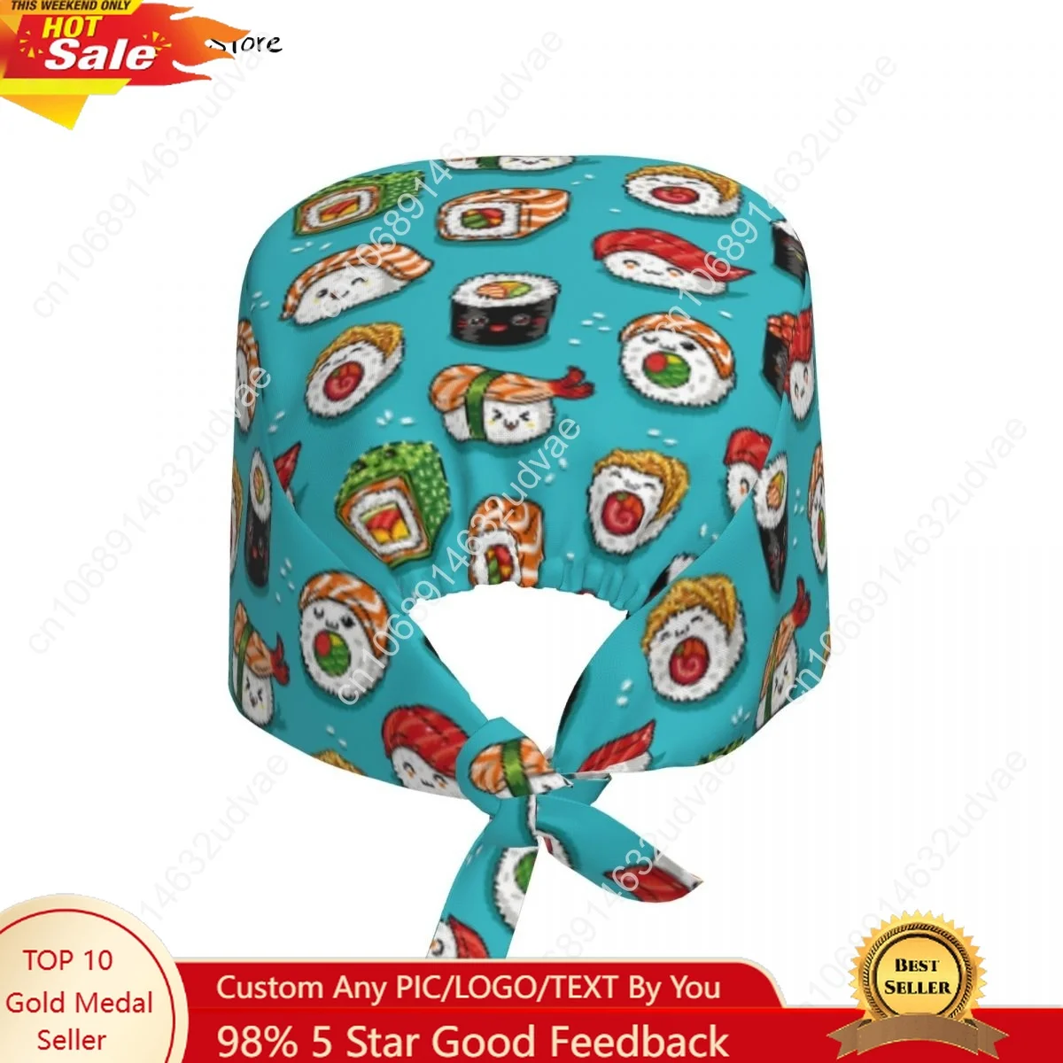 Pet Shop Cartoon Rolls Sushi Food Unisex Nursing Scrub Caps Breathable Veterinary Nursing Accessories Anaesthesia Scrub Cap
Pet Shop Cartoon Rolls Sushi Food Unisex Nursing Scrub Caps Breathable Veterinary Nursing Accessories Anaesthesia Scrub Cap