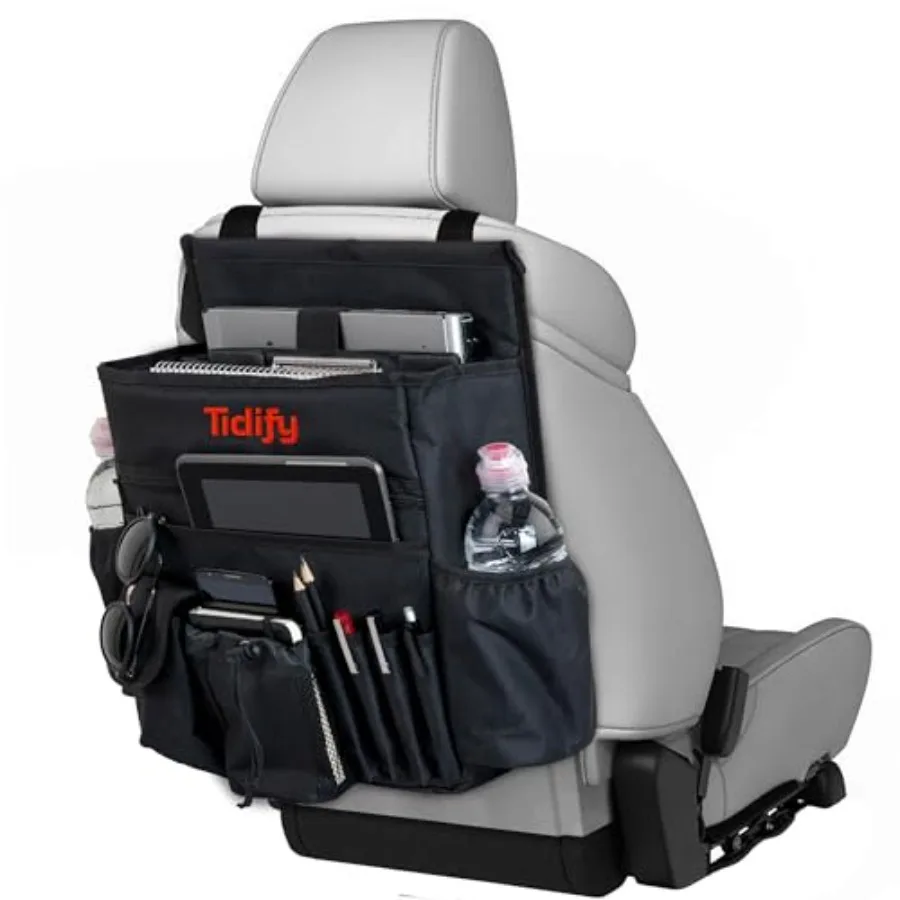 Back Seat Car Organizer with Dedicated Tablet and Laptop Storage Stabilizing Side Straps Soft Adjustable Shoulder Strap and Har
Back Seat Car Organizer with Dedicated Tablet and Laptop Storage Stabilizing Side Straps Soft Adjustable Shoulder Strap and Har