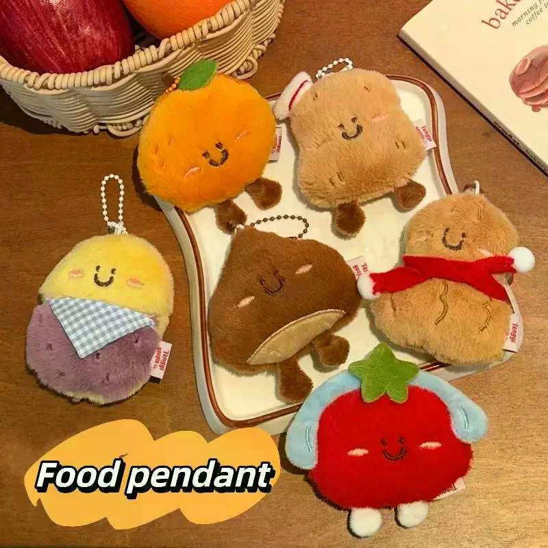 Pendant Decoration Cute Cartoon Delicious Food Plush Doll Keychain Kawaii Oranges Potatoes Backpack Accessories Gift
Pendant Decoration Cute Cartoon Delicious Food Plush Doll Keychain Kawaii Oranges Potatoes Backpack Accessories Gift