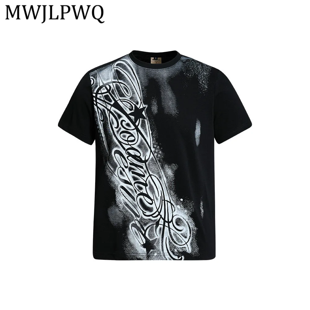 MWJLPWQ Graffiti Letter Print Cotton Short-Sleeve T-Shirt High Street Spring Summer Men's Round-Neck Loose Casual Tee Ins 16238
MWJLPWQ Graffiti Letter Print Cotton Short-Sleeve T-Shirt High Street Spring Summer Men's Round-Neck Loose Casual Tee Ins 16238