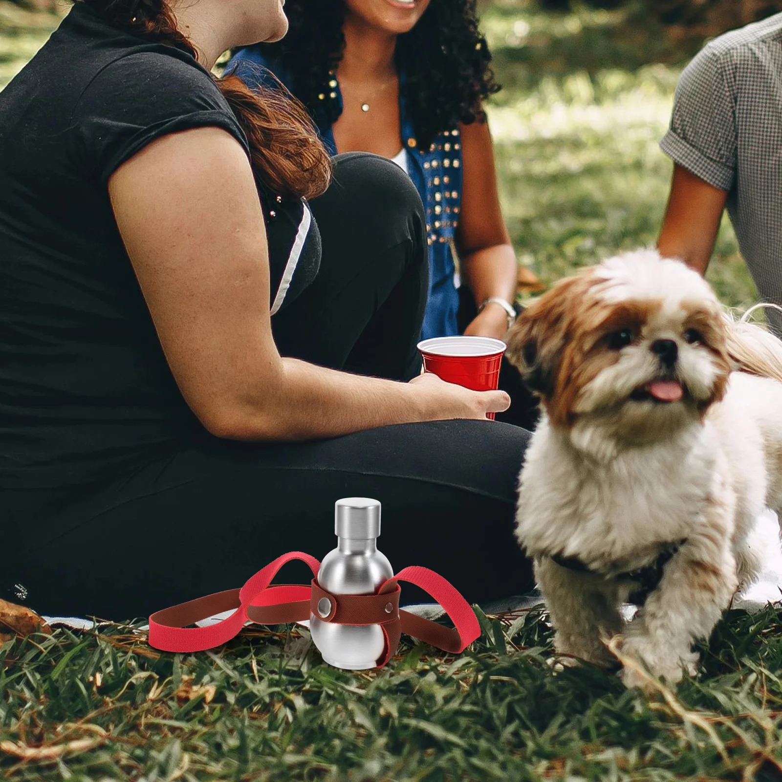 Stainless Steel Water Bottle Gourd Flask Portable Outdoor Camping Hiking Silver PU Case Insulated Vacuum Sealer Bitter 
Stainless Steel Water Bottle Gourd Flask Portable Outdoor Camping Hiking Silver PU Case Insulated Vacuum Sealer Bitter