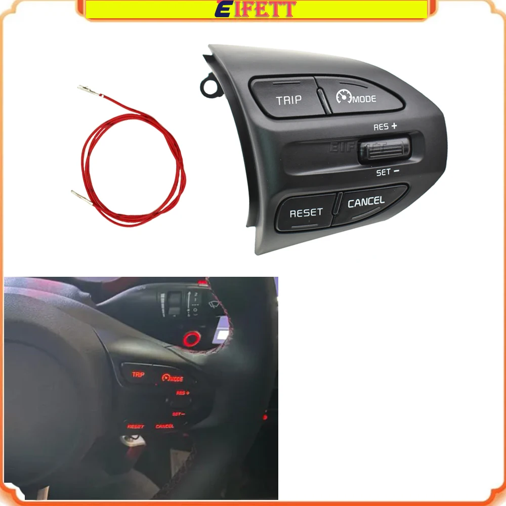 With Red Line Cruise Control Steering Wheel Buttons Switch For KIA K2 RIO 2017 2018 2019 2020 2021 RIO X LINE Car Accessories
With Red Line Cruise Control Steering Wheel Buttons Switch For KIA K2 RIO 2017 2018 2019 2020 2021 RIO X LINE Car Accessories