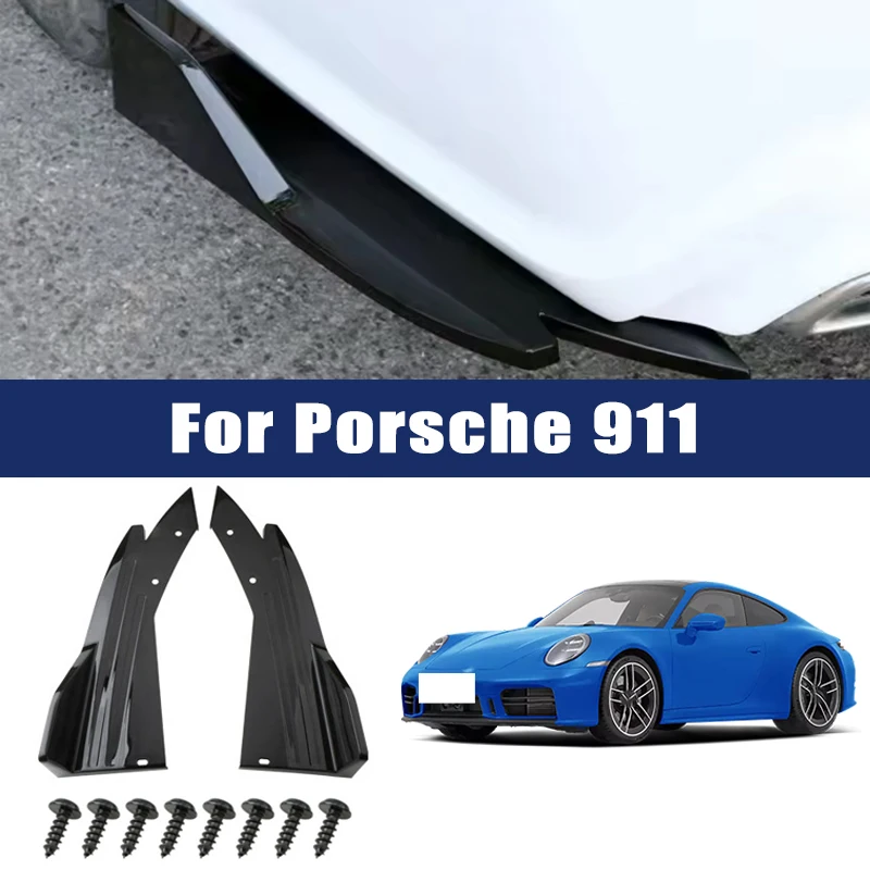 2pcs Car Rear Bumper Spoiler Lip Carbon Fiber Wing Trim Anti-crash Diffuser Side Skirt Wrap Angle Splitter For Porsche 911
2pcs Car Rear Bumper Spoiler Lip Carbon Fiber Wing Trim Anti-crash Diffuser Side Skirt Wrap Angle Splitter For Porsche 911