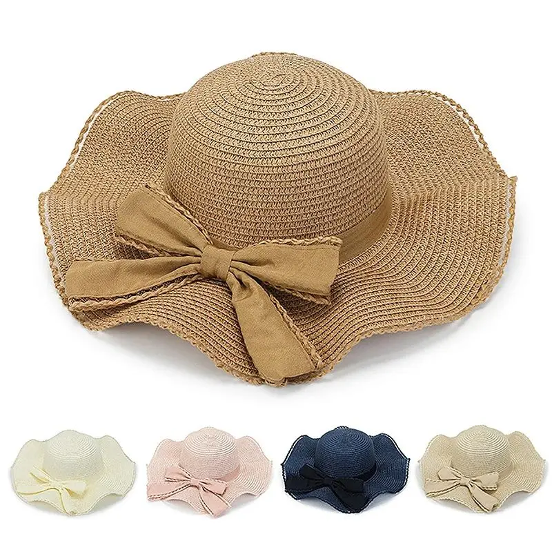 Women's Summer Straw Sun Hat with Wave Brim Bow Tie Cotton Cap Breathable Outdoor Hat with Straps
Women's Summer Straw Sun Hat with Wave Brim Bow Tie Cotton Cap Breathable Outdoor Hat with Straps