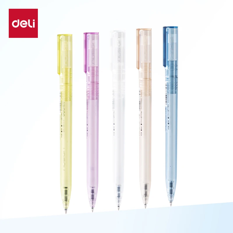 Deli 5pcs 0.5mm Black Ink Quick-drying Cute Gel Pen Stationery Signing Pen Gift Office Supplies School Supplies Kawaii Pen
Deli 5pcs 0.5mm Black Ink Quick-drying Cute Gel Pen Stationery Signing Pen Gift Office Supplies School Supplies Kawaii Pen