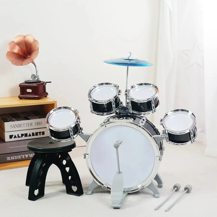 Children's Drum Kit Early Childhood Education Drums 1-3 Years Old Baby Jazz Drum Kids Beginner Practice Percussion Instrument
Children's Drum Kit Early Childhood Education Drums 1-3 Years Old Baby Jazz Drum Kids Beginner Practice Percussion Instrument