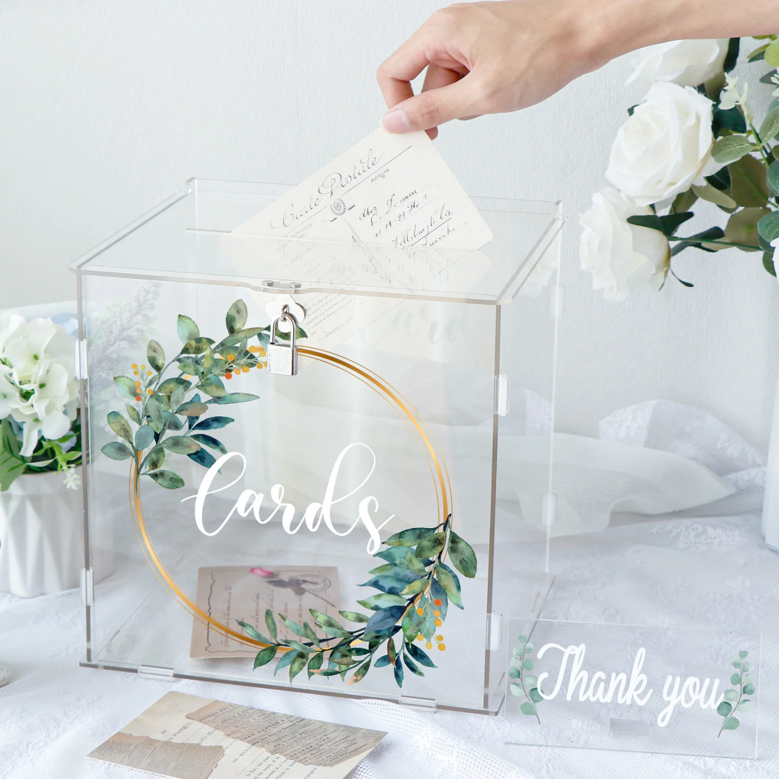 2025 New Lockable Acrylic Transparent Wedding Gift Card Box for Wedding Party Graduation Baby Baptism Birthday Decoration
2025 New Lockable Acrylic Transparent Wedding Gift Card Box for Wedding Party Graduation Baby Baptism Birthday Decoration
