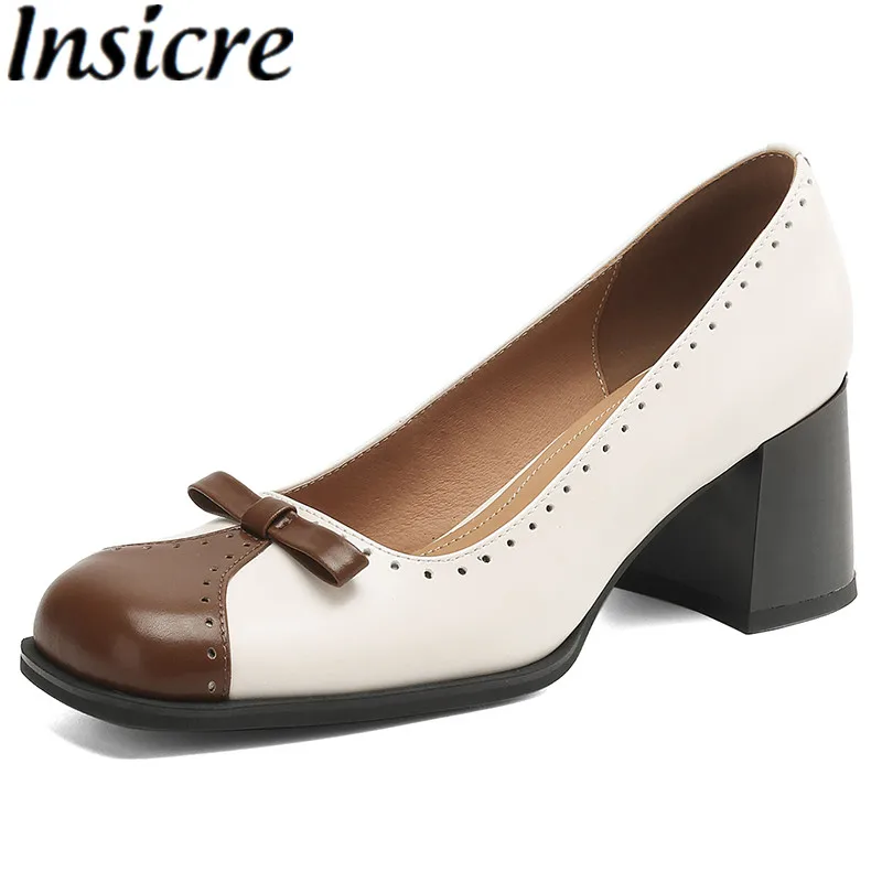Insicre 2025 Fashion Women's Pumps Sheepskin Square Toe Summer Shoes Butterfly Knot Thick High Heels Patchwork Shallow
Insicre 2025 Fashion Women's Pumps Sheepskin Square Toe Summer Shoes Butterfly Knot Thick High Heels Patchwork Shallow
