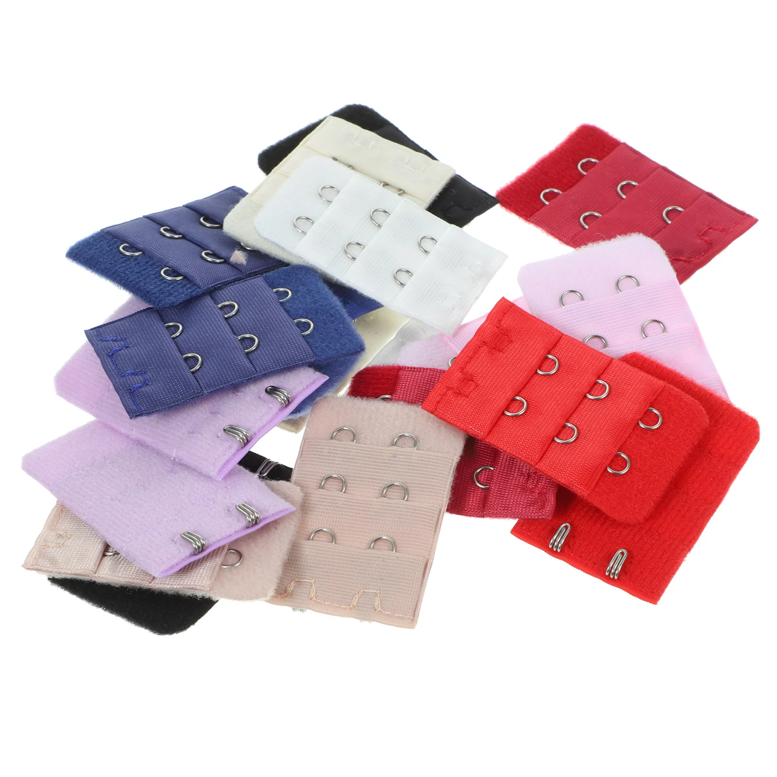 20 Pcs Bra Hooks Women's Brassiere Extension Clips 2 Hooks 3 Rows Colorful Bra Buckles Comfortable Washable Fits
20 Pcs Bra Hooks Women's Brassiere Extension Clips 2 Hooks 3 Rows Colorful Bra Buckles Comfortable Washable Fits