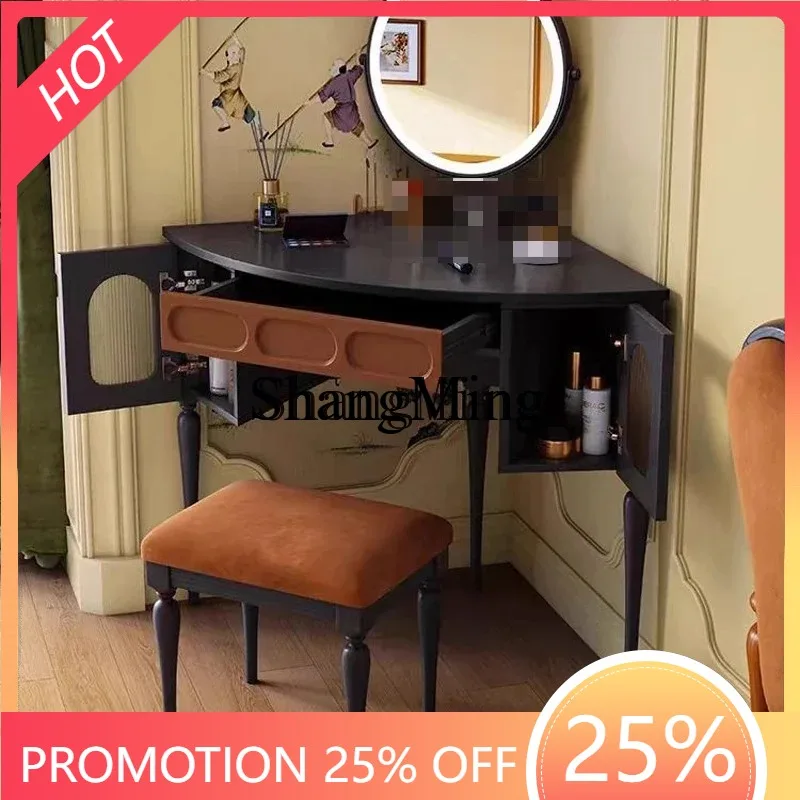 FG retro solid wood dresser medium and ancient style master bedroom fan-shaped makeup table corner storage cabinet
FG retro solid wood dresser medium and ancient style master bedroom fan-shaped makeup table corner storage cabinet