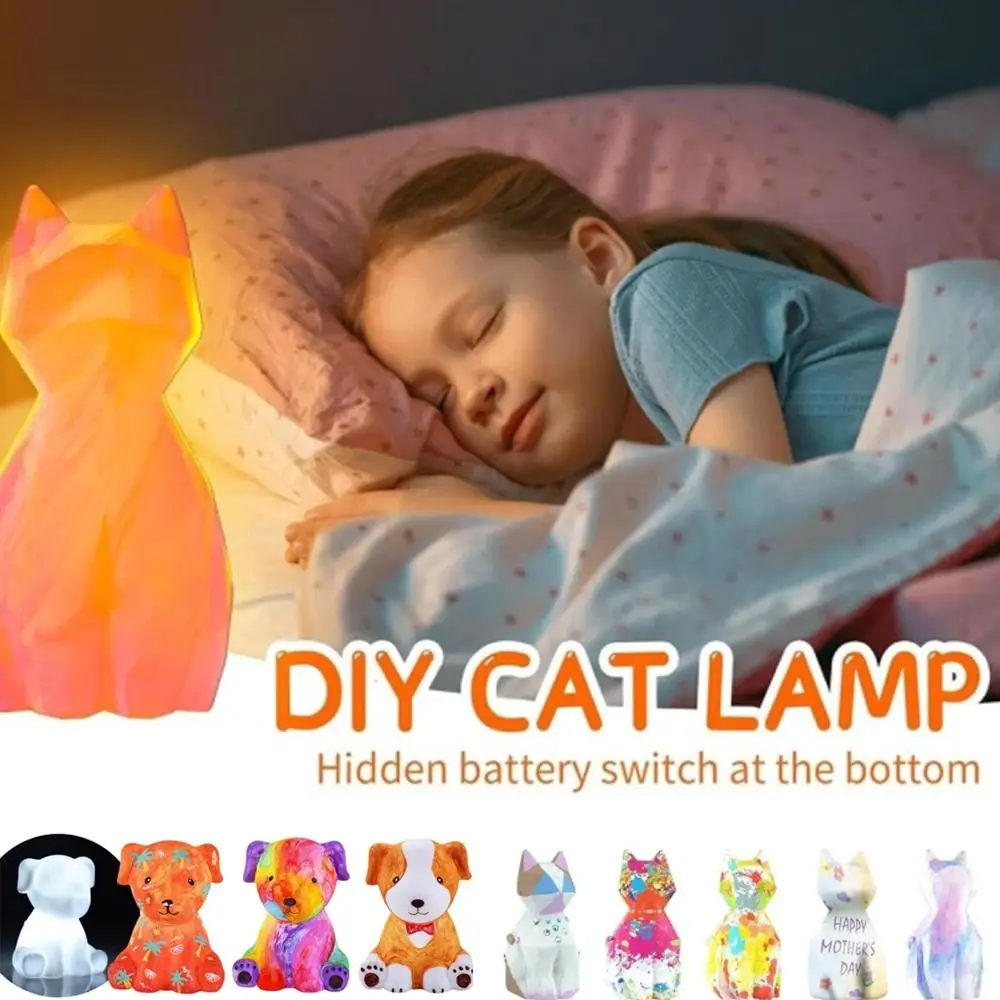 New Vinyl Painting Lamp Kit DIY Material Animal Pattern Night Light Crafts with Brushes Rabbit Lights Painting Teaching Tools
New Vinyl Painting Lamp Kit DIY Material Animal Pattern Night Light Crafts with Brushes Rabbit Lights Painting Teaching Tools
