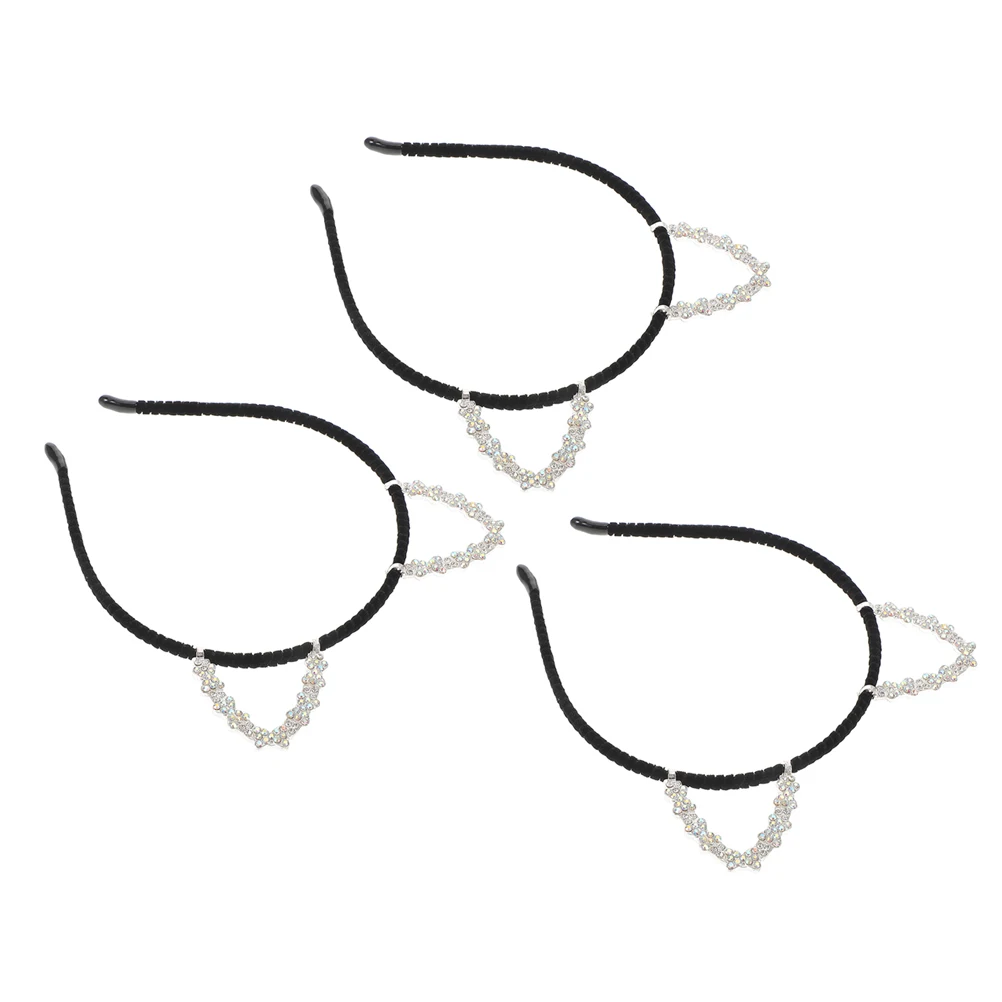 3 pcs Crystal Cat Ears Headband Girls Accessories Fashion Headbands Polyester Hairband Durable Rhinestone Embellishments
3 pcs Crystal Cat Ears Headband Girls Accessories Fashion Headbands Polyester Hairband Durable Rhinestone Embellishments