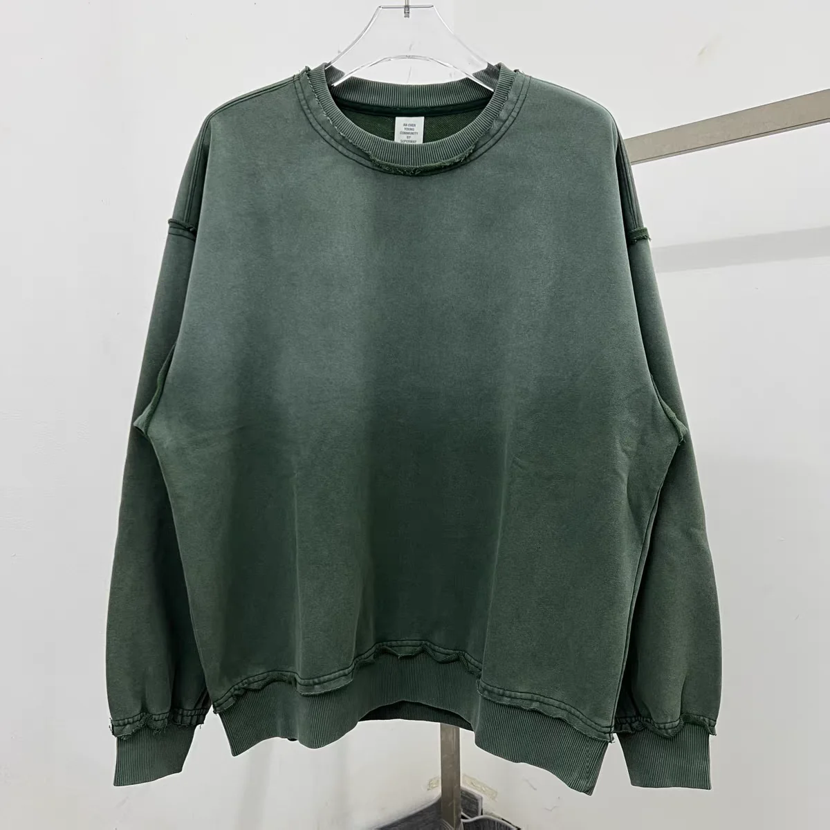 Vintage Washed Distressed Solid Crewneck Hoodie Men Women Oversized Sweatshirts
Vintage Washed Distressed Solid Crewneck Hoodie Men Women Oversized Sweatshirts