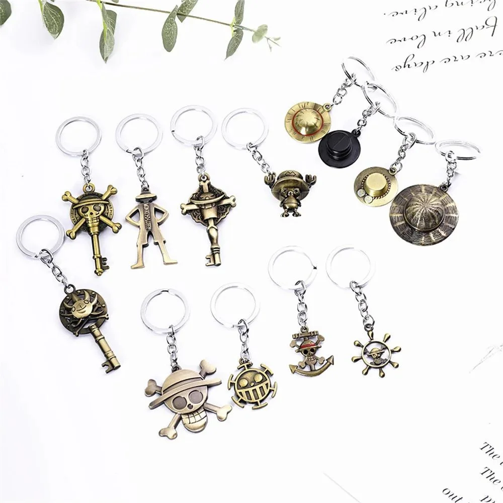 Anime One Piece Keychain Luffy Chopper Hat Skull Key Ring Cute Metal Pendant for Bag Backpack Car Key Birthday Gifts Toys
Anime One Piece Keychain Luffy Chopper Hat Skull Key Ring Cute Metal Pendant for Bag Backpack Car Key Birthday Gifts Toys