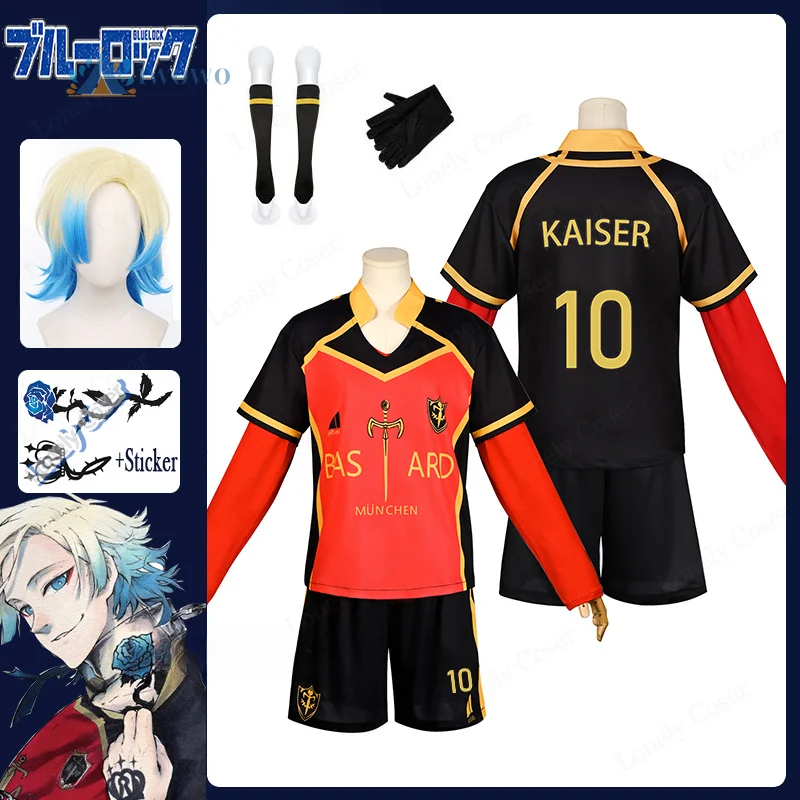 Майкл Кайзер Косплей Костюм Аниме Синий Замок Парик Команда Бастард Мюнчен No 10 Германия Футбол Джерси Униформа Татуировка Наклейка
Майкл Кайзер Косплей Костюм Аниме Синий Замок Парик Команда Бастард Мюнчен No 10 Германия Футбол Джерси Униформа Татуировка Наклейка