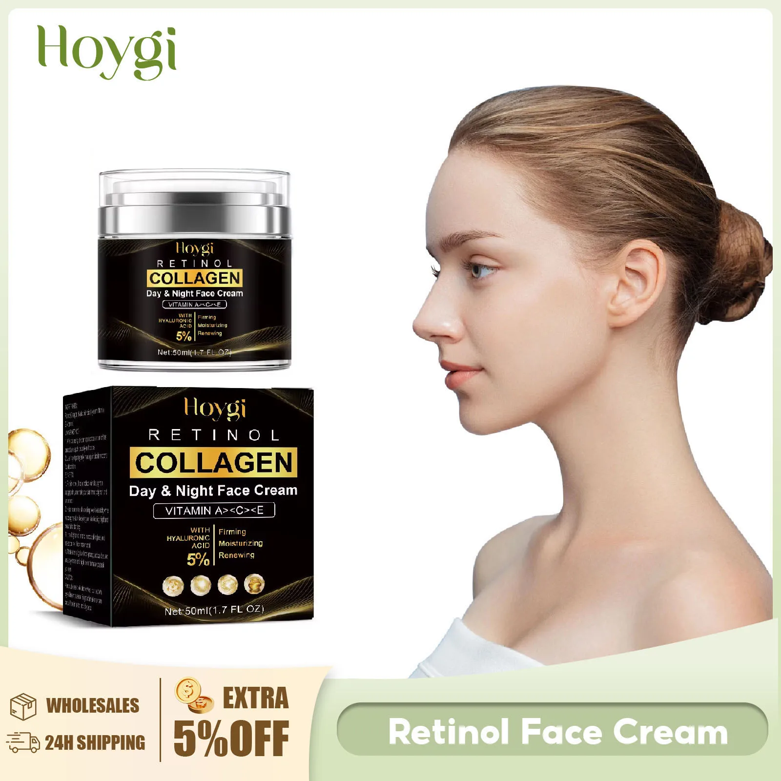 Retinol Moisturizer Face Cream Moisturizing Wrinkle Remover Nourishing Fade Fine Line Brightening Hyaluronic Acid Facial Cream
Retinol Moisturizer Face Cream Moisturizing Wrinkle Remover Nourishing Fade Fine Line Brightening Hyaluronic Acid Facial Cream