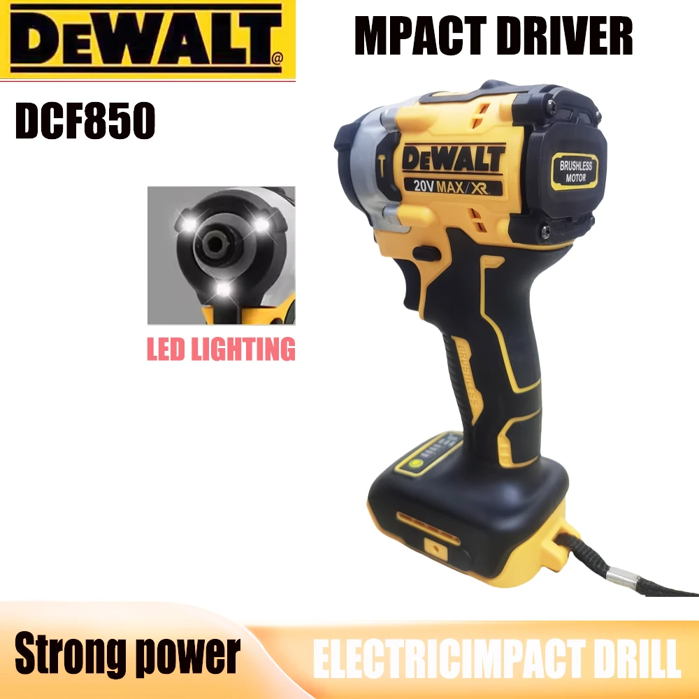 NEW Original DEWALT DCF850 Maximum torque: 205N. M brushless cordless electric screwdriver, POWERFULTORQUE DRILLBRUSHLESS MOTOR
NEW Original DEWALT DCF850 Maximum torque: 205N. M brushless cordless electric screwdriver, POWERFULTORQUE DRILLBRUSHLESS MOTOR