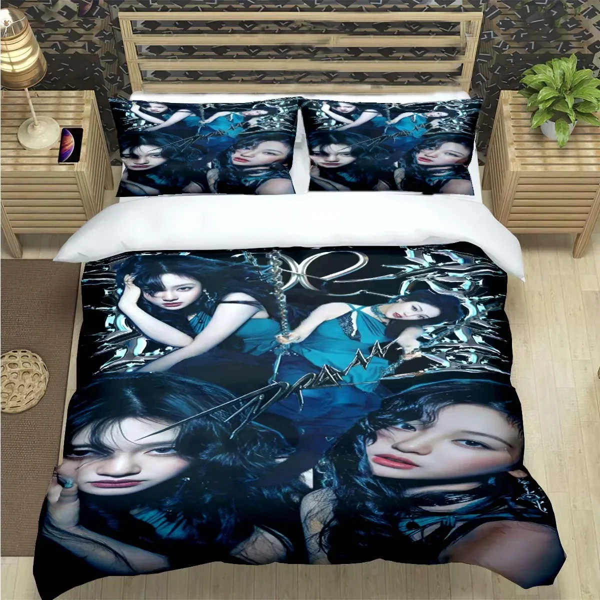 Fashion Korean Girl Group Poster Print Bedding Sets Bed Supplies Set Duvet Cover Bed Comforter Set Bedding Set Gift
Fashion Korean Girl Group Poster Print Bedding Sets Bed Supplies Set Duvet Cover Bed Comforter Set Bedding Set Gift