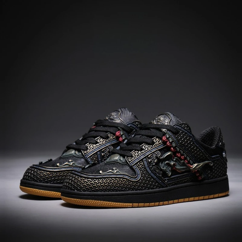 Men's Oriental Totem Skate Shoes Lace Up Round Toe Thick Rubber Sole Lightweight Street Casual Sneakers Four Seasons 2026
Men's Oriental Totem Skate Shoes Lace Up Round Toe Thick Rubber Sole Lightweight Street Casual Sneakers Four Seasons 2026