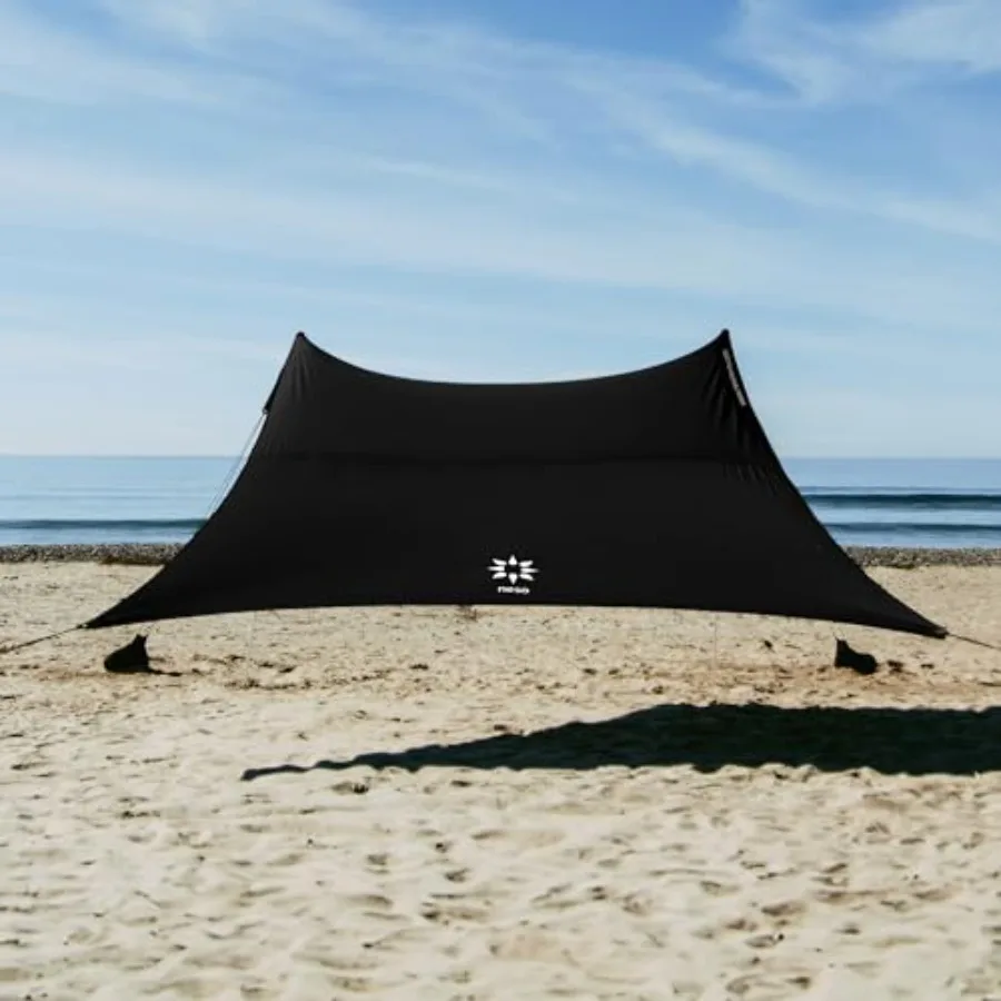 Portable beach tent for family outings, lightweight polyester with black color, patented reinforced corners and UPF 50+ sun pro
Portable beach tent for family outings, lightweight polyester with black color, patented reinforced corners and UPF 50+ sun pro